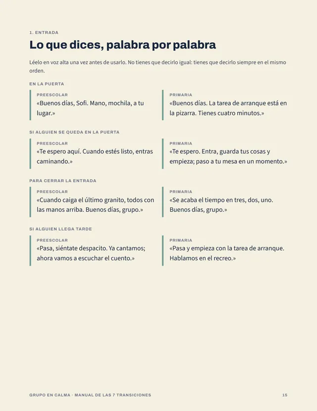 Lo que dices, palabra por palabra